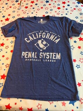 Major League California Penal System Baseball League Graphic Tee - Adult Sm